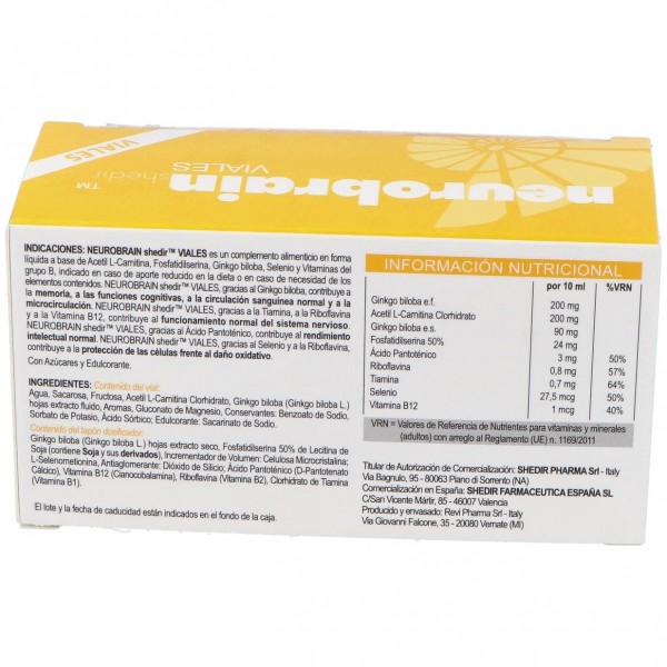 Shedir Neurobrain Bebibles 10 Ampollas