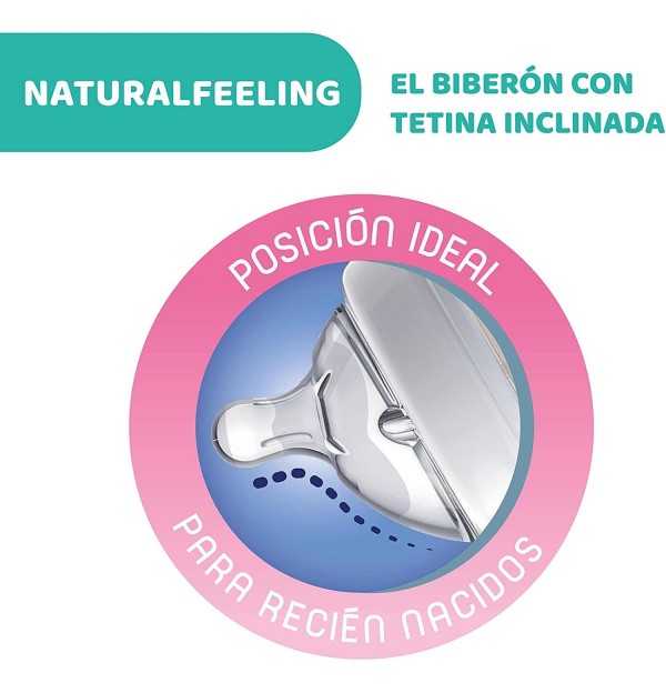 Biberon Plastico Pp T Silicona - Chicco Nf Flujo Normal (0 M+ 150 Ml)