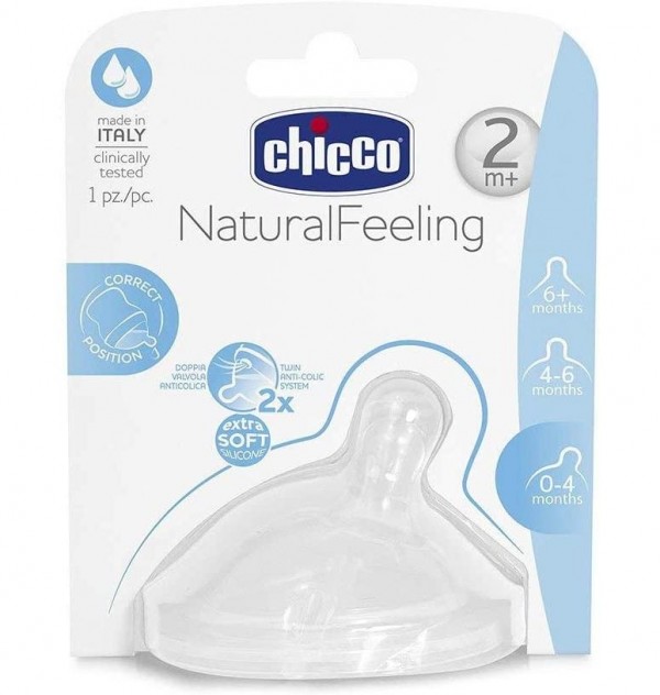 Tetina Silicona - Chicco Nf Flujo Medio (2 M +)