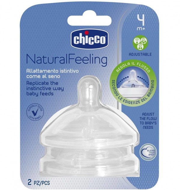 Tetina Silicona - Chicco Nf Flujo Regulable (4 M+ 2 U)