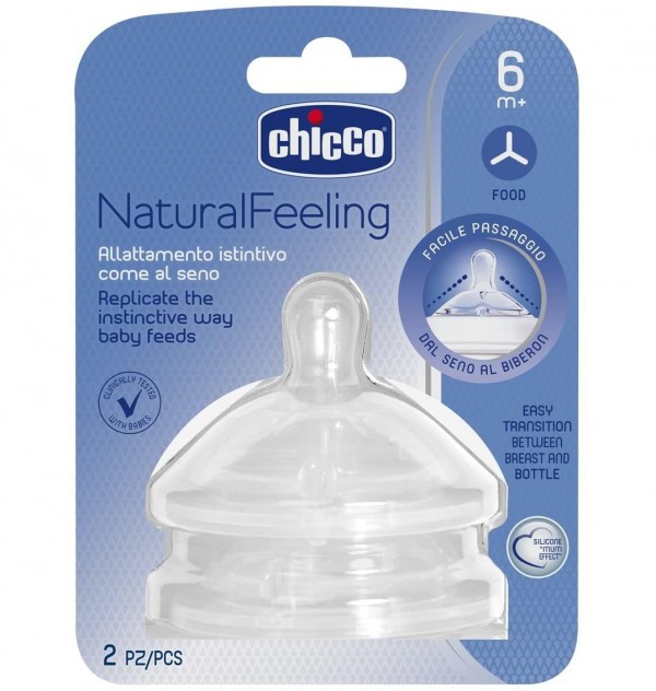 Tetina Silicona - Chicco Nf Flujo Papilla (6 M + 2 U)