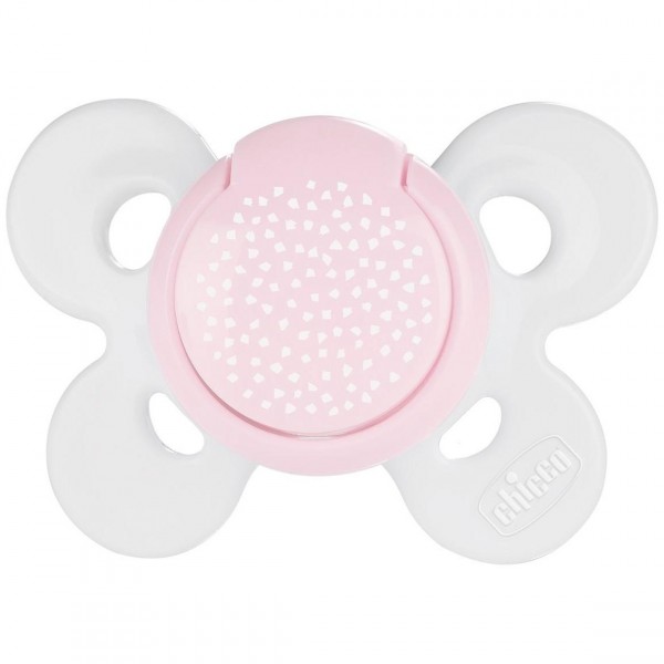 Chicco Physio Comfort Chupete De Silicona De 0-6 Meses Tonos Rosas, 2 Unidades