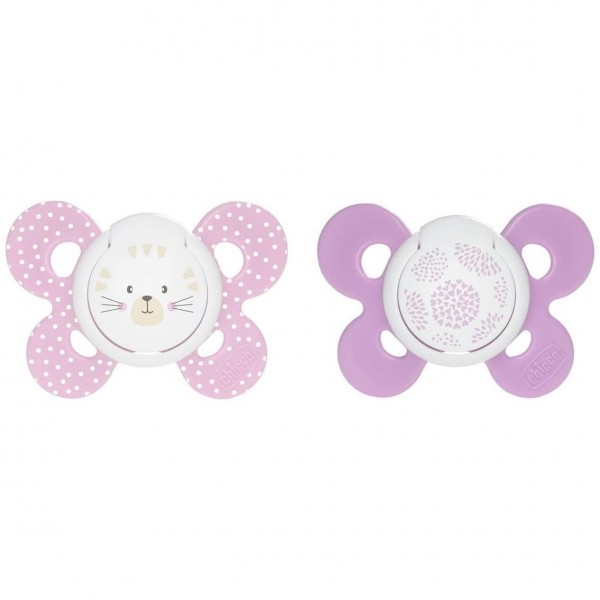 Chicco Physio Comfort Chupete De Silicona De 6-16 Meses Tonos Rosas, 2 Unidades