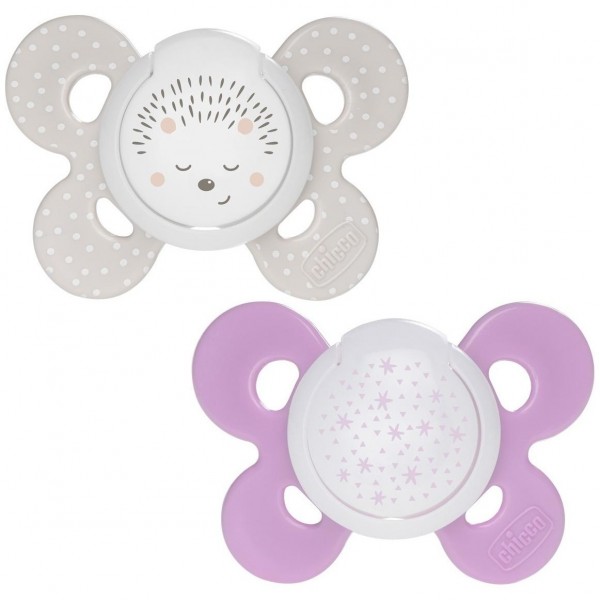 Chicco Physio Comfort Chupete De Silicona De 16-36 Meses Tonos Rosas, 2 Unidades