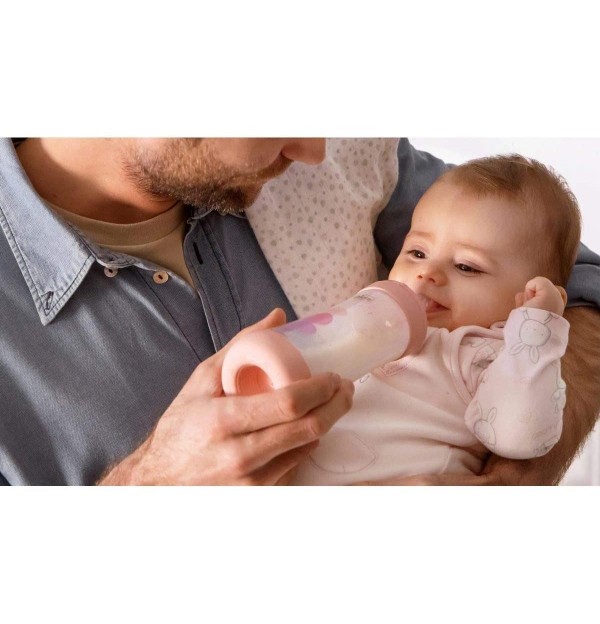 Biberón Plástico T Silicona, Chicco Perfect 5 Neutro, 4M+ Flujo Rapido, 300 Ml. - Artsana Spain