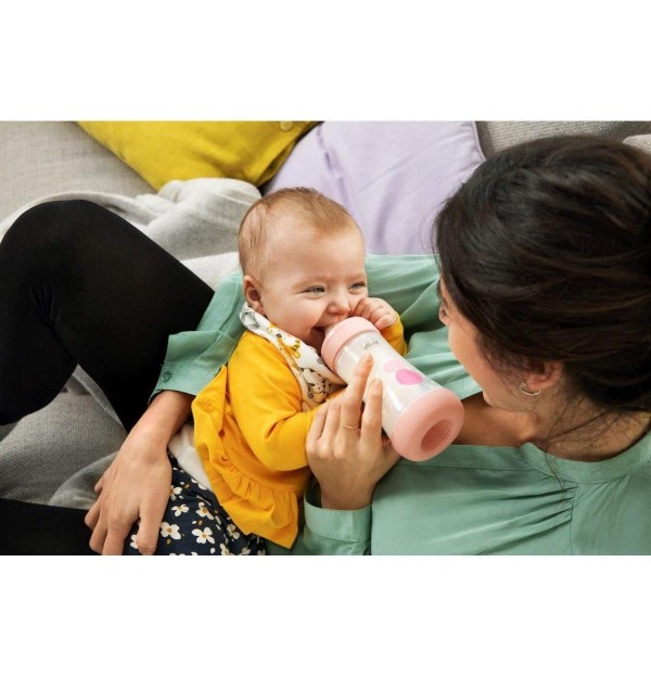 Biberón Plástico T Silicona, Chicco Perfect 5 Neutro, 4M+ Flujo Rapido, 300 Ml. - Artsana Spain