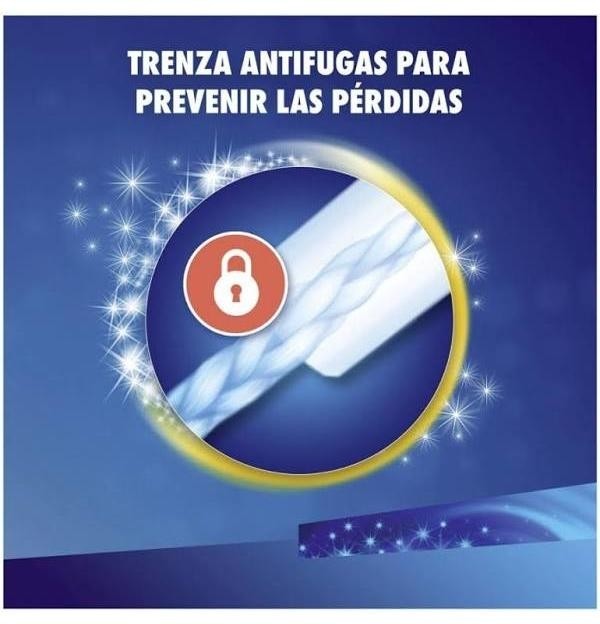 Tampax Compak Pearl Tampon 100%Algodon (Super Plus 16 U)