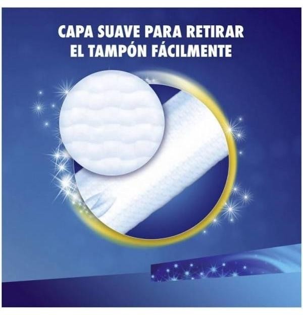 Tampax Compak Pearl Tampon 100%Algodon (Super Plus 16 U)