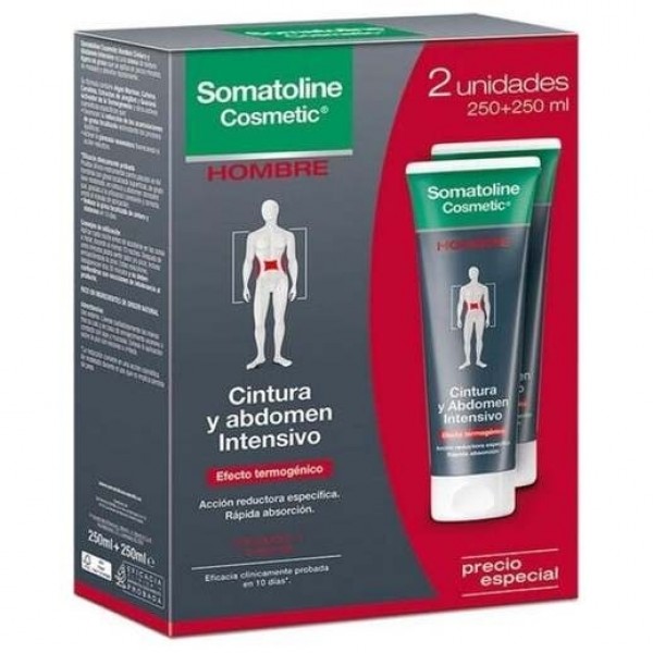 Somatoline Hombre Abdomen Intensivo Noche 2X250Ml