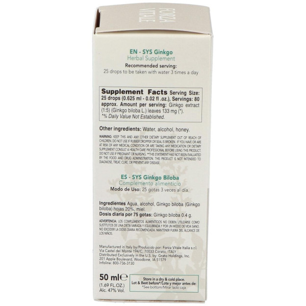 Sys.Ginkgo Biloba 50Ml.