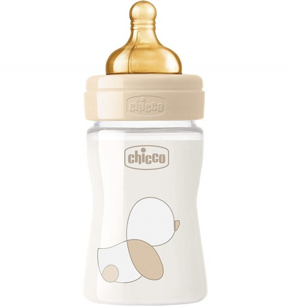Biberon Vidrio T Caucho - Chicco Original Touch (Neutro 0M+ Flujo Normal 150 Ml)