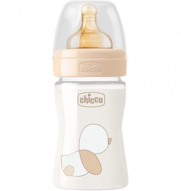 Biberon Vidrio T Caucho - Chicco Original Touch (Neutro 0M+ Flujo Normal 150 Ml)