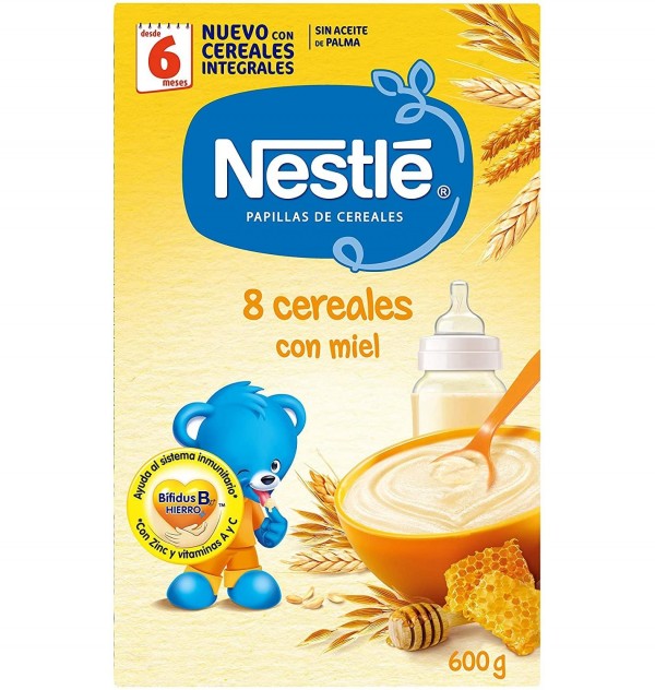 Nestle Papilla 8 Cereales Con Miel (1 Envase 600 G)