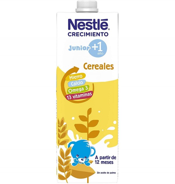 Nestle Junior Crecimiento 1 + Cereales (1 Brick 1000 Ml)