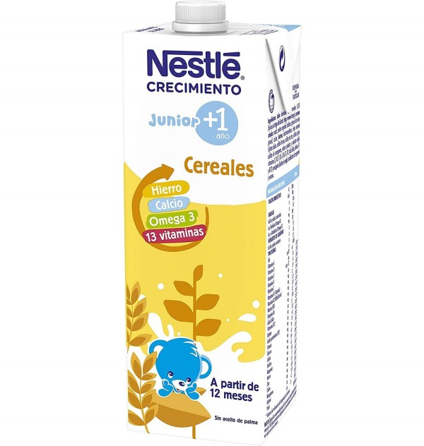 Nestle Junior Crecimiento 1 + Cereales (1 Brick 1000 Ml)
