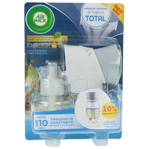 Air-Wick Ambientador Electrico Completo Oasis Turquesa 19 Ml