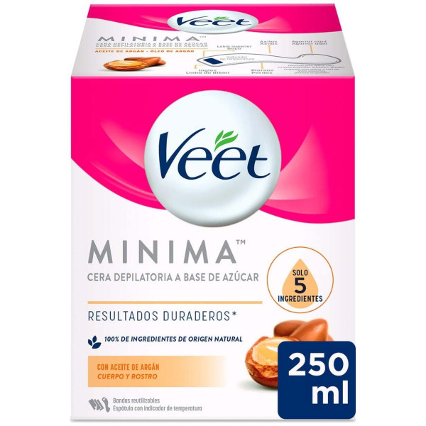 Veet Pure Kit Cera Depilatoria De Azúcar Cuerpo Y Rostro