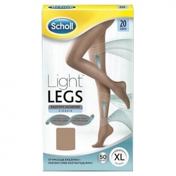 Scholl Light Legs Medias De Compresión Ligera 20Den Color Carne Talla Xl 1Ud