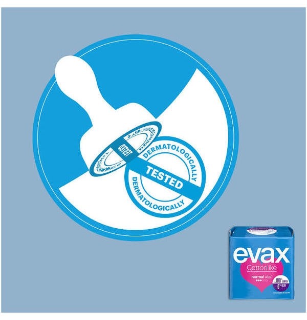 Compresas Higienicas Femeninas - Evax Cottonlike (Normal Con Alas 16 Compresas)