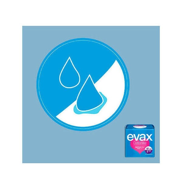 Compresas Higienicas Femeninas - Evax Cottonlike (Normal Con Alas 16 Compresas)