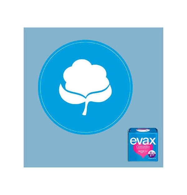 Compresas Higienicas Femeninas - Evax Cottonlike (Normal Con Alas 16 Compresas)