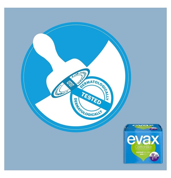 Compresas Higienicas Femeninas - Evax Cottonlike (Normal 20 Compresas)