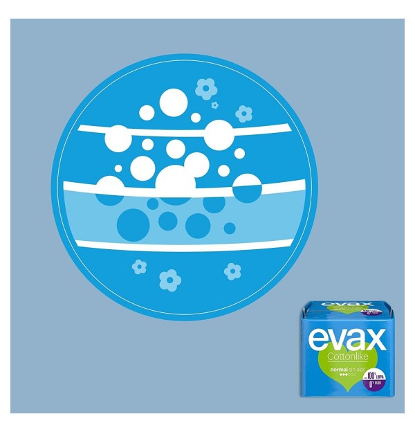Compresas Higienicas Femeninas - Evax Cottonlike (Normal 20 Compresas)