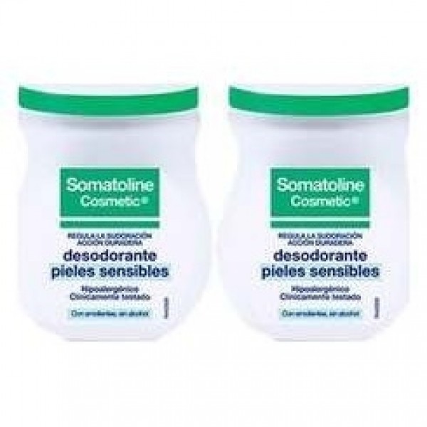 Duplo Somatoline Desodorante Piel Sensible Roll-On, 2 X 50 Ml