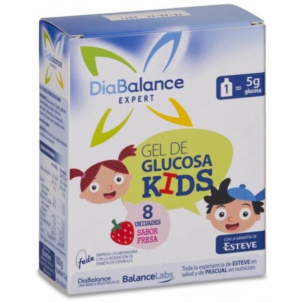 Diabalance Expert Gel De Glucosa Kids, 8 Uds