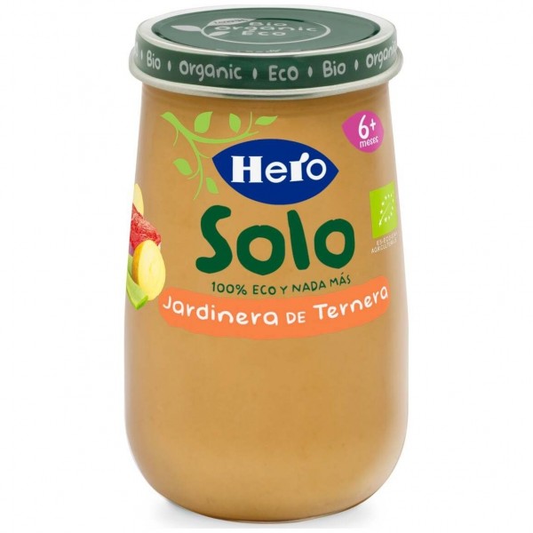 Hero Baby Solo Jardinera De Ternera Ecológica, 190 G