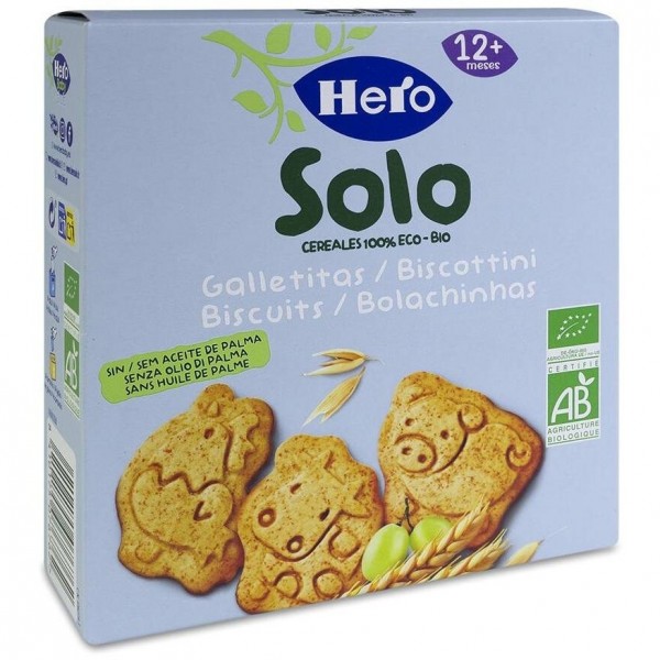 Hero Baby Solo Galletitas De Cereales 100% Eco-Bio, 100 G