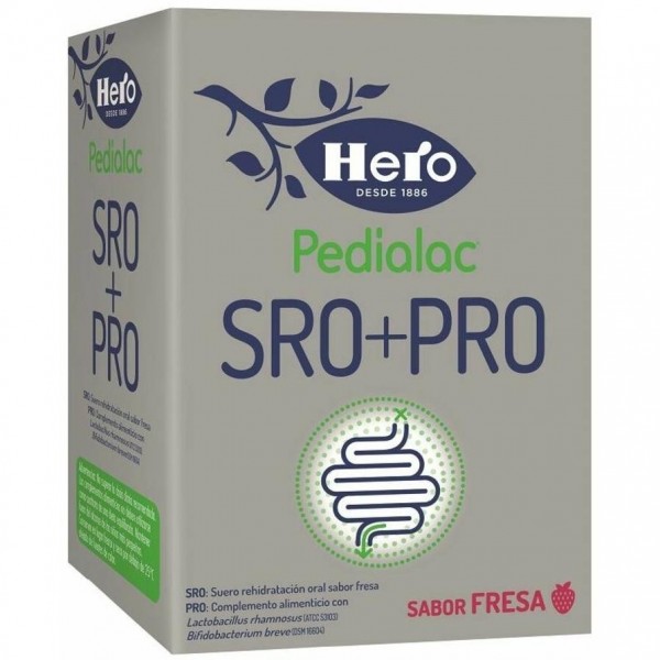Hero Pedialac Sro+Pro Rehidratación Fresa + Probiótico 3X200Ml