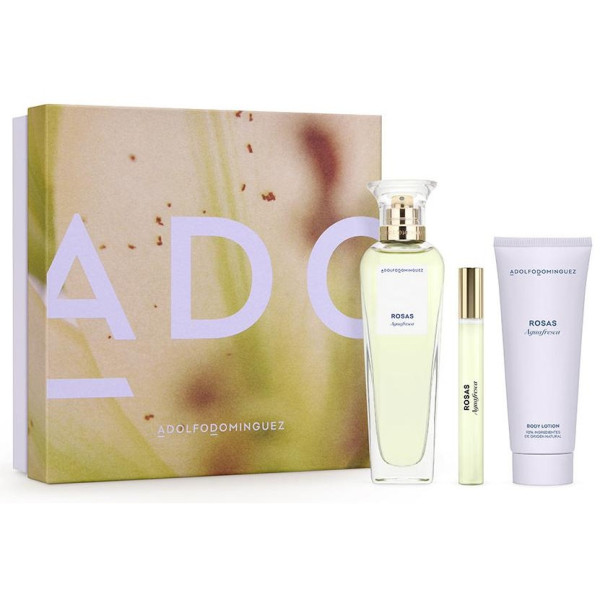 Agua Fresca De Rosas Blancas Estuche 3 Pz