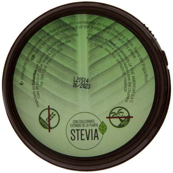 Crema Cacao-Avellana Stevia 200Gr