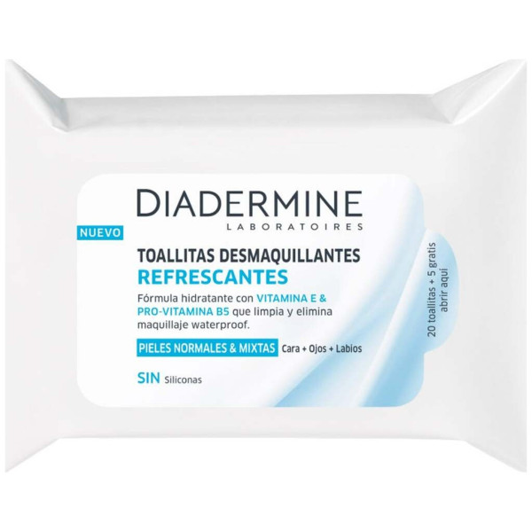 Toallitas Desmaquillantes Refrescantes Piel Normal-Mixta 25 U