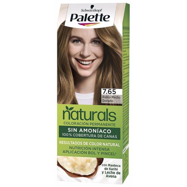 Schwarzkopf Palette Natural N°7.65 Rubio Medio Dorado 1Ud