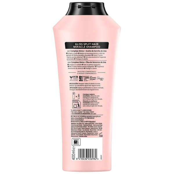 Gliss Split Hair Miracle Champú 400 Ml