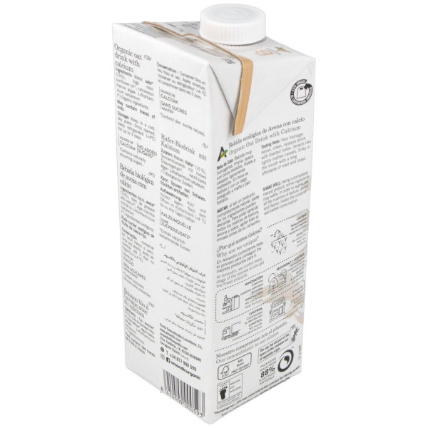 Bebida Vegetal De Avena Con Calcio 1Lt 6Uds. Bio