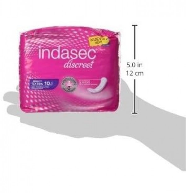Indasec Discreet Extra Compresa Perdidas Leves (10 Unidades)