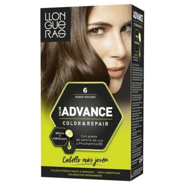 Llongueras Color Advance Tinte De Cabello N6 Rubio Oscuro1Ud