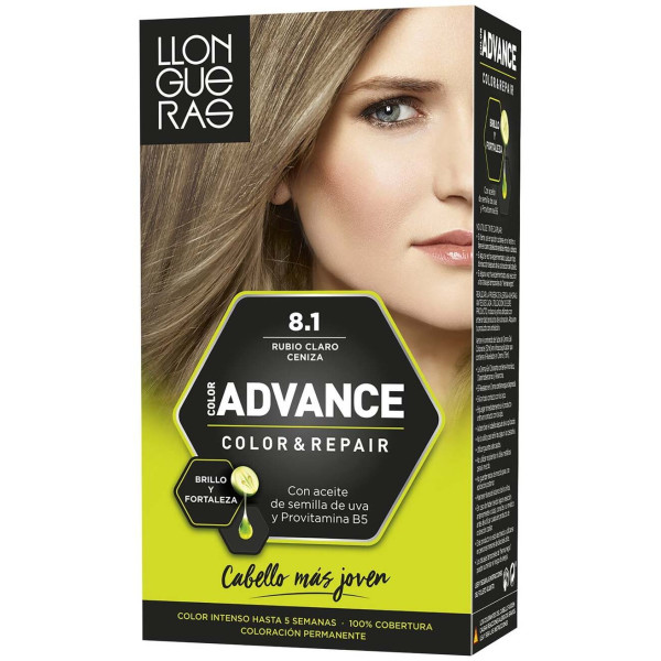 Llongueras Color Advance Tinte De Cabello N8.1 Rubio Claro Ceniza1Ud