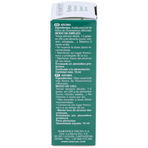 Romero Oleo Essencial Alimentario 15Ml.