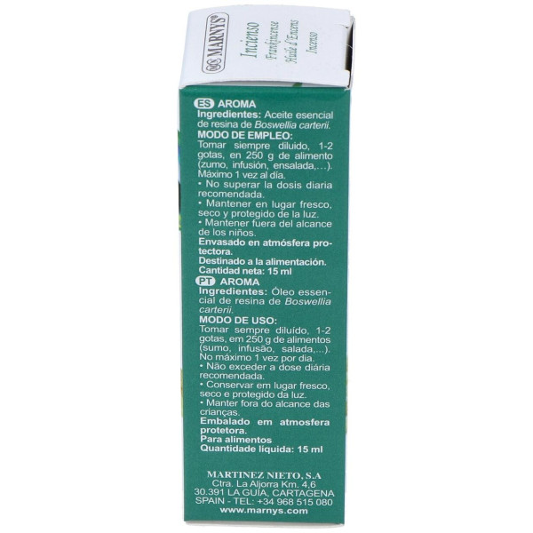 Marnys Aceite Esencial Alimentario De Incienso Estuche 15Ml