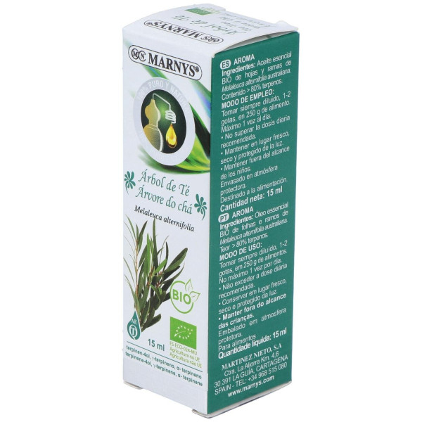 Marnys Aceite Esencial Alimentario De Arbol De Te Bio 15