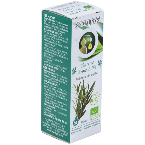 Marnys Aceite Esencial Alimentario De Arbol De Te Bio 15