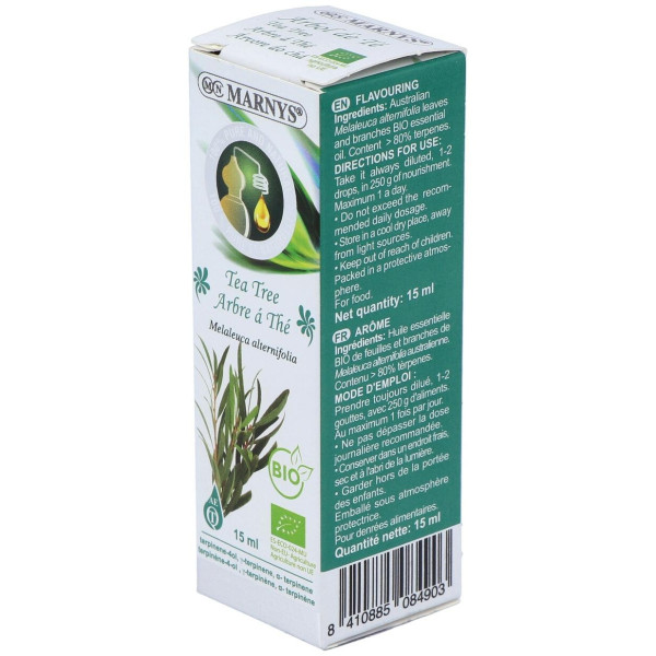 Marnys Aceite Esencial Alimentario De Arbol De Te Bio 15