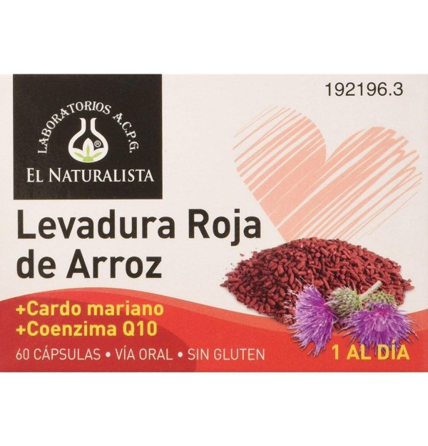 Levadura Roja De Arroz El Naturalista (60 Capsulas)
