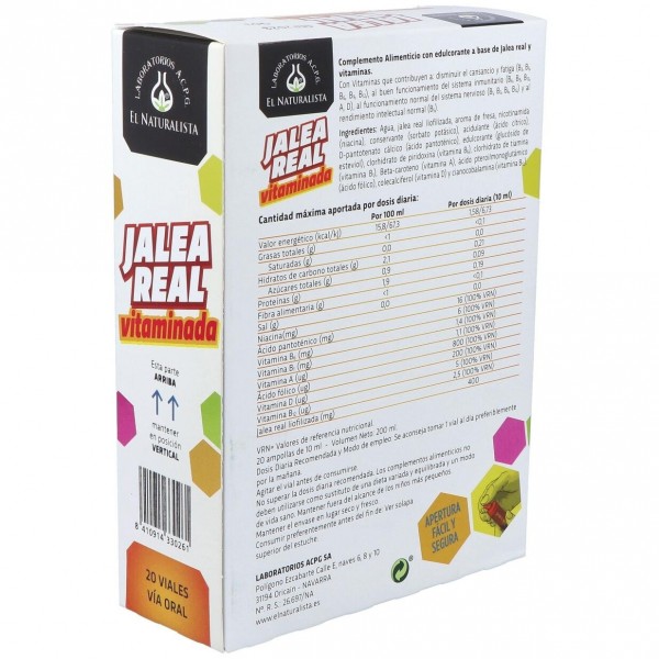 El Naturalista Jalea Real Vitaminada, 20 Ampollas 2