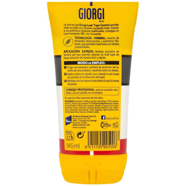 Giorgi Fijación Y Textura Cera Gel Look Tupe 145Ml