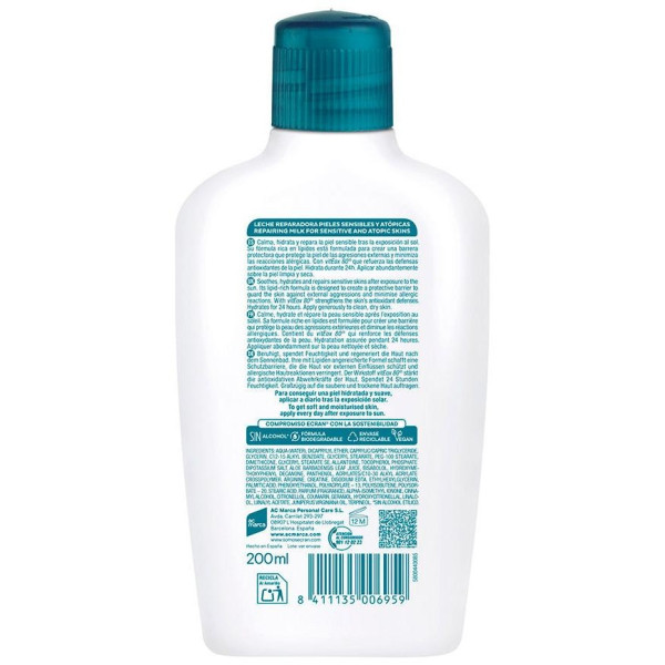 Ecran Aftersun Sensitive Leche Antialergias Solares 200 Ml